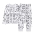 thumbnail image 5 of WhouRiu Girls Cartoon Graphic Pajamas Long Sleeve Crew Neck T Shirts And Pants Pajama Set 2 Piece Kids Autumn Cozy Cute Sleepwear,8-9 Years, 5 of 8