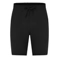 thumbnail image 6 of EchfiProm Gym Shorts Black Solid Color Elastic Waist Shorts Sports Running Fitness Workout Shorts XL, 6 of 9