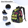 thumbnail image 3 of Yield Avocado Love Print Backpack for Women Men, Lightweight Casual Travel Daypack, Classic Basic College Backpack, Middle School Bag, 3 of 5