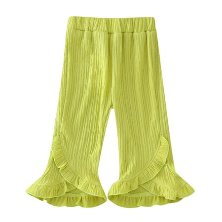 

Toddler Girls Summer Pants Solid Color Trousers Toddler Girls Lovely Clothes Cute Outwear Baby Child Kids Playwear Streetwear