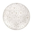 thumbnail image 5 of My Magic Carpet 6' Round Machine Washable Non-Slip Stain-Resistant Area Rug - Leilani Damask Ivory, 5 of 6