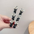 thumbnail image 5 of Pompotops Hair Clips for Women Girls Temperament Camellia Rose Double Bangs Hair Clips Shaped Non-Slip Bangs H tyle Hairpin, 5 of 8