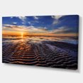 thumbnail image 2 of Waves On the Sand During Sunset - Seashore Canvas Art Print, 2 of 4