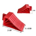 thumbnail image 4 of 4Pack Wheel Chocks Plastic Heavy Duty, Tire Chocks for Travel Trailers, RV, , and Trucks,4 x Wheel Chocks,red, 4 of 5