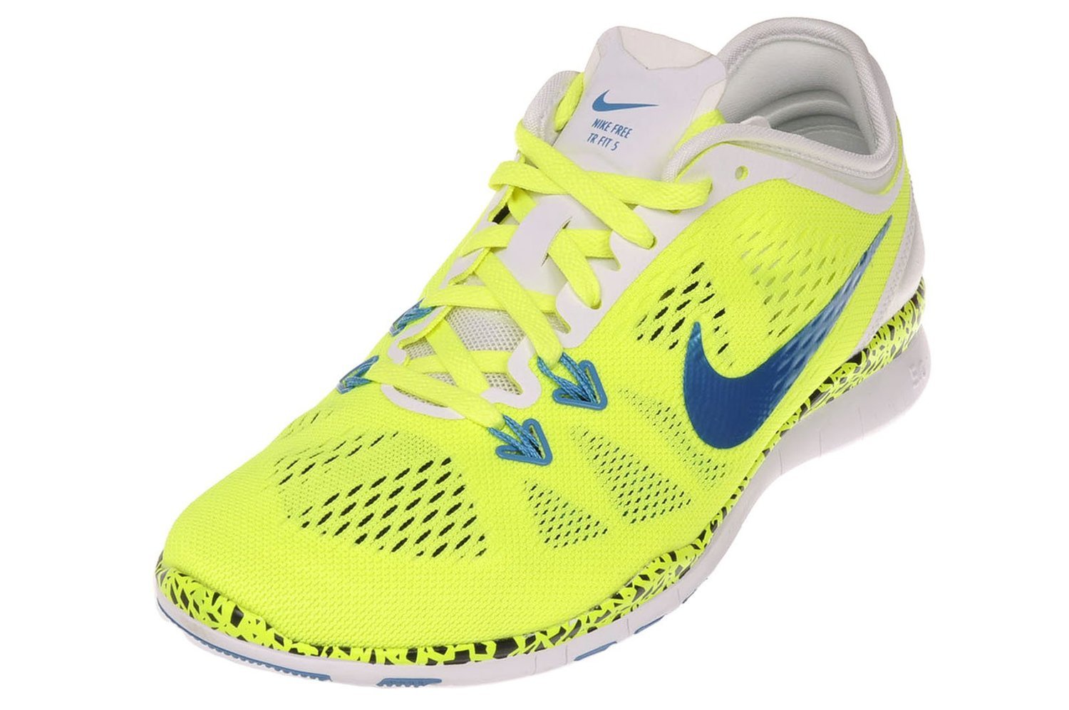 Nike Womens Free 5.0 TR FIT 5 WC Running Shoes Volt White Light Blue - image 1 of 1