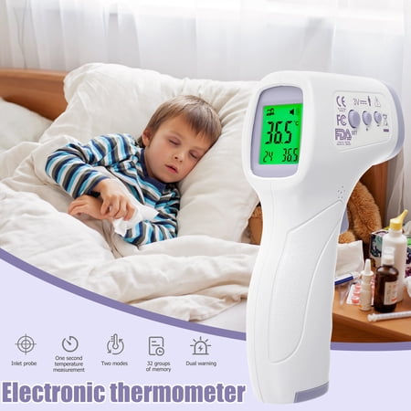 Handheld Temperature Reader Willstar Non-Contact Infrared Forehead Digital Temperature Thermometer ...