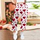 thumbnail image 3 of Pantalones anchos mujer Gibobby chándal informales con estampado de corazón Vino XL, 3 of 4