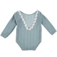 thumbnail image 1 of KAKOWELY Conjunto de bebé niña, mono de manga larga, mono de fotografía para recién nacidos, ropa para niña pequeña, 1 of 4
