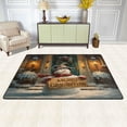 thumbnail image 2 of WOBOGO Cute Snowman Carpet Non-Slip Rugs Soft Doormat 72×48in Living Dining Room Bedroom Decorative, 2 of 7