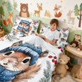 thumbnail image 4 of Erosebridal Squirrel Queen Sheets for Boys Girls, Winter Acorn Queen Sheet Sets, 4pcs 1 Flat Sheet 1 Fitted Sheet and 2 Pillowcases, 4 of 6