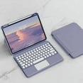 thumbnail image 1 of CHOK Keyboard Case for iPad 10th Generation (10.9”  2022)  Detachable Magnetic Cover  Vertical Stand & Magnetically Cute Color Round Key Trackpad Keyboard for New iPad 10th 2022, 1 of 7