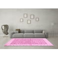 thumbnail image 3 of Ahgly Company Indoor Rectangle Abstract Pink Modern Area Rugs, 7' x 10', 3 of 4