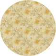 thumbnail image 1 of Ahgly Company Machine Washable Indoor Round Transitional Sun Yellow Area Rugs, 8' Round, 1 of 7