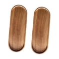 thumbnail image 4 of 2 bandejas de madera para servir, bandejas de madera, bandejas prácticas para servir, bandejas de café para mesas de café de clubes, restaurantes y Ovalado 29 cm x 105 cm, 4 of 8