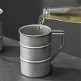 thumbnail image 4 of 350Ml/12Oz Retro Industrial Style Beer Mug 304 Stainless Steel Mug,Distressed Outdoor Camping Cup Tr, 4 of 5