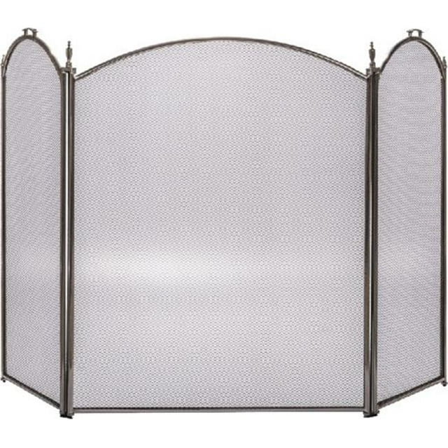 Dagan 3132-9PW 3 Fold Arched Screen, Pewter