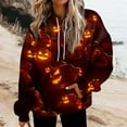 thumbnail image 1 of POINTERTECK Halloween Femmes Mode Quotidienne Polyvalent Décontracté Sweat-Shirt à Manches Longues Imprimé Top Sweat-Shirt, 1 of 5