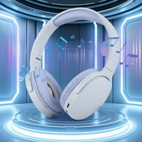 Bluetooth Headphones Wireless, 5.3 Over-Ear Headset, 20H Playtime, Hi-Fi Stereo, Noise Cancelling Mic, Foldable Design, for Work, Travel, Gaming