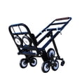 thumbnail image 2 of INTSUPERMAI Folding Stair Climbing Cart Portable Hand Truck Luggage Cart 2 Backup Wheels 2 Casters Black, 2 of 7