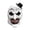 Monochrome Mime Clown, variant on Scary Mime Clown Latex Mask with Top Hat, Creepy Toothy Evil Joker Mask for Halloween Cosplay Costume
