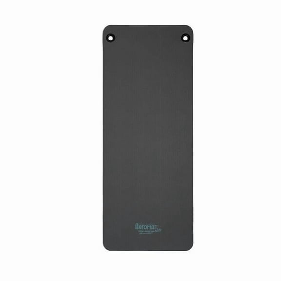 0.5 x 23 x 56 in. Aeromat Elite Workout Mat with Eyelets, Charcoal