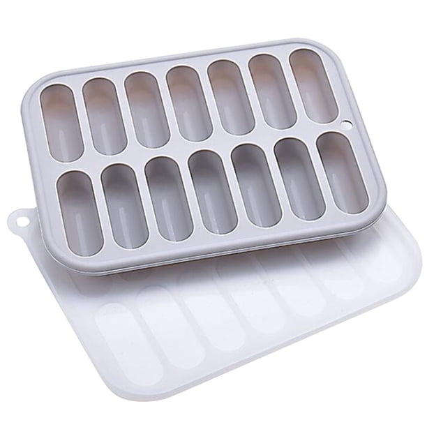 1 bandeja de silicona para cubitos de hielo, molde para salchichas, para hornear, suministros para hornear