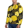 thumbnail image 3 of Naloa Geometric Pattern with Bee Men's Casual Hooded Collar Drawstring Hoodies Pullover Sweatshirts Casual Long Sleeve Shirts-X-Large, 3 of 7