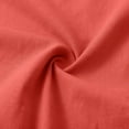 thumbnail image 6 of NMMUED Linen Two Piece Set Women Spring Airport Clothes Summer Flowy Boho Outfits Summer Shirts Wide Leg Linen Pants Loose Fit Cotton Linen Womens Matching Set Orange M, 6 of 6