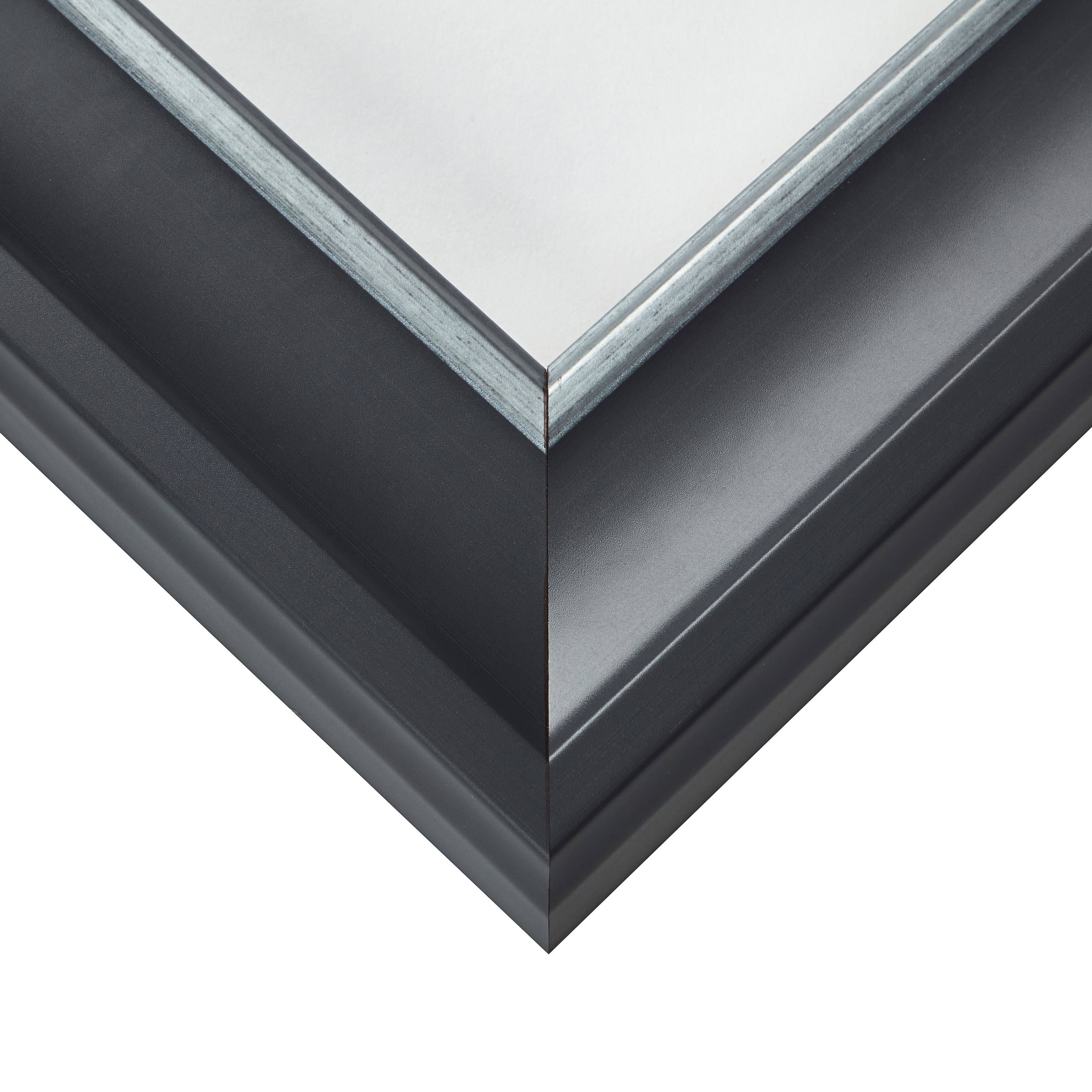 Craig Frames Martin, 18x24 inch Picture Frame, Black Velvet and Silver