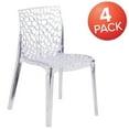 thumbnail image 2 of Flash Furniture Frederik 4 Pk. Vision Series Transparent Stacking Side Chair, 2 of 14