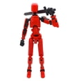 thumbnail image 2 of Figura de Acción Dummy 13 Wdftyju Impresión 3D Juguete Rojo, 2 of 7