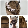 thumbnail image 3 of Hair Tail Tools, 6 Pcs Topsy Hair Loop Styling Set, 4 Pcs French Braid Tool Loop, 2 Pcs Tail Braiding Combs, 50 Black Rubber Bands, 3 of 5