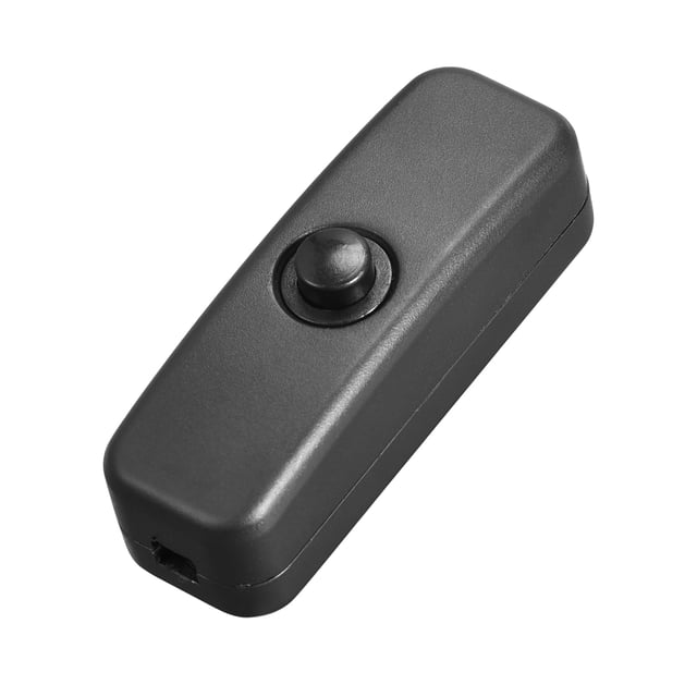 Interruptor de Cable Inline Mini Unique Bargains AC250V 6A/ 125V 10A Interruptor de Presión para Luz de Mesa de Dormitorio 6pcs