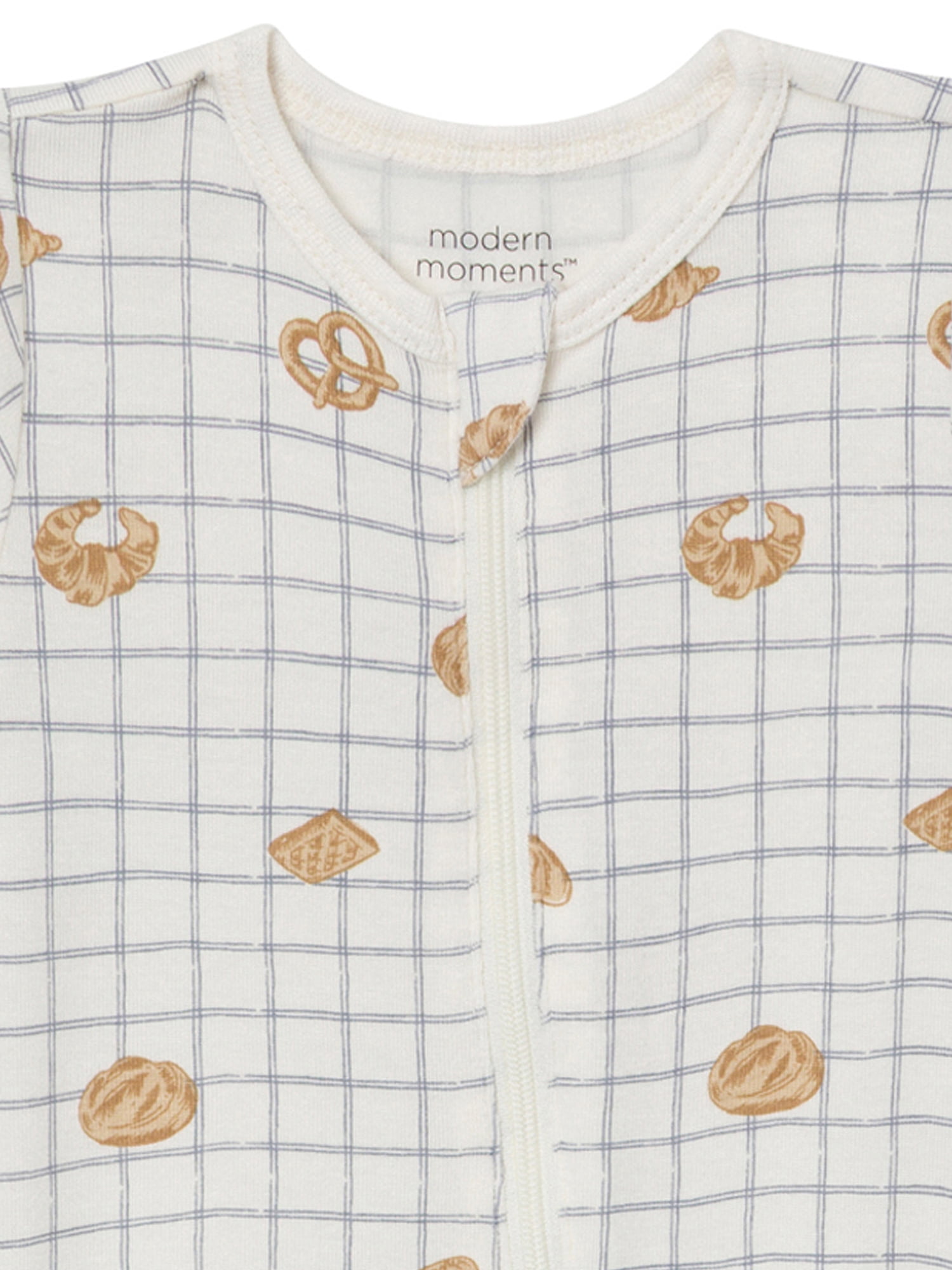 Modern Moments by Gerber Neutral Two-Way Zip Viscose Sleep ´N Play Footed Pajama, 2-Pack, Sizes Newborn - 24 Months