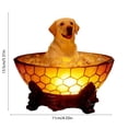 thumbnail image 3 of Lampe de Lecture Série Chien en Résine, Lampe Statue Décorative avec Commande Alimentée par Usb, pour Éclairage d'Ambiance de Chambre, Jaune, 3 of 6