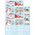 thumbnail image 1 of Etiqueta decorativa NikouMX 2 juegos de pegatinas navideñas para ventana muñeco de nieve, 1 of 8