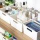 thumbnail image 5 of Xihbxyly Caja de Almacenamiento Retráctil, Organizador de Plástico Versátil, Diseño Compacto, Cajones Flexibles, para Cosméticos, Papelería y Cables de Auriculares, Ideal para El Hogar, La Oficina y, 5 of 7