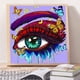 thumbnail image 3 of Cuadros Decorativos Kit de pintura de diamante 5D DIY Maquillaje de ojos brillante Pared de taladro redondo completo (A2061) Likrtyny embutido en tela, 3 of 6