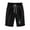 Black, variant on Iyufng Shorts for Women Plus Size Casual Linen Shorts Women Printed Five Points Large Size Cotton Linen Pants Pants Shorts