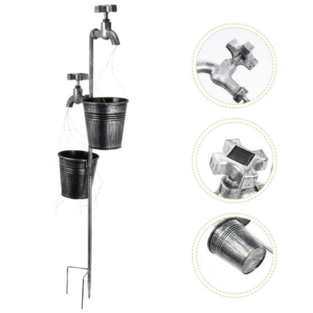 Worgeous Solar Garden Light Lights Power for Outdoors Lamp Powered Silver