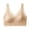 Khaki, variant on Lacy Bras for Women Seamless No Underwire Push up Bralette Lace Full Coverage Breathable Everyday Bras White M