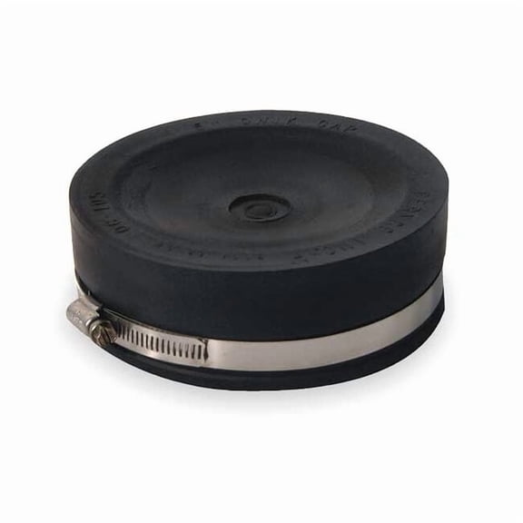 Manufacturer Varies Round End Cap, PVC, 5 in For Pipe Size QC-105