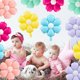 thumbnail image 3 of Globos Elaliyi 12 PCS Margarita Multicolor de Papel Aluminio 50x40 cm, 3 of 3