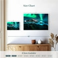 thumbnail image 4 of Elephant Stock Stunning Lofoten Aurora Borealis Wall Art - Horizontal Canvas Wall Art - Living Room Wall Decor - Nature Canvas - Teal And Turquoise Decor - 24" x 16", 4 of 8