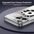 thumbnail image 4 of Magnetic for iPhone 15 Pro Max Case Magsafe with Full Window Cover Camera Lens Protector Logo View Scratch Resistant Frosted Slim Shockproof Protective Phone Case (Natural Titanium), 4 of 6