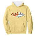 thumbnail image 4 of Kids Hoodie Valentine's Day Long Sleeve Hooded Pullover Heart Print Valentine Theme Yellow 4 Years-5 Years, 4 of 4