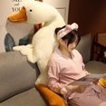 thumbnail image 5 of Peluche de pato esponjoso para niños y niñas, almohada de alta calidad de 90/130/160cm, juguetes de cisne para dormir, muñecos de ganso rellenos, esterilla para el suelo, regalo de cumpleaños, 5 of 5