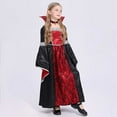 thumbnail image 6 of FYEGRE Elegant Witch Dress for Girls Halloween Gothic Character Party Red 12-14 Years, 6 of 6