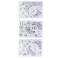 thumbnail image 5 of Sello transparente de 3 uds., fácil operación, patrón único, amplia aplicación, sello transparente reutilizable saludable, 5 of 5
