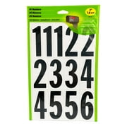 Hy-Ko 3" Black and White Vinyl Numbers, Self-adhesive Stickers, 26 Pieces
